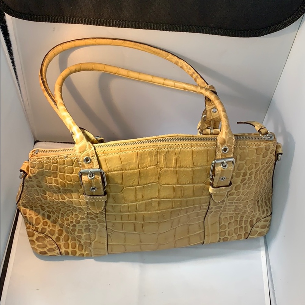 Dooney and Bourke crocodile embossed leather bag - Picture 2 of 5